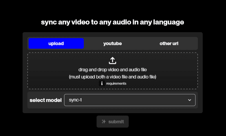AI Lip-Syncing API offered by Sync Labs